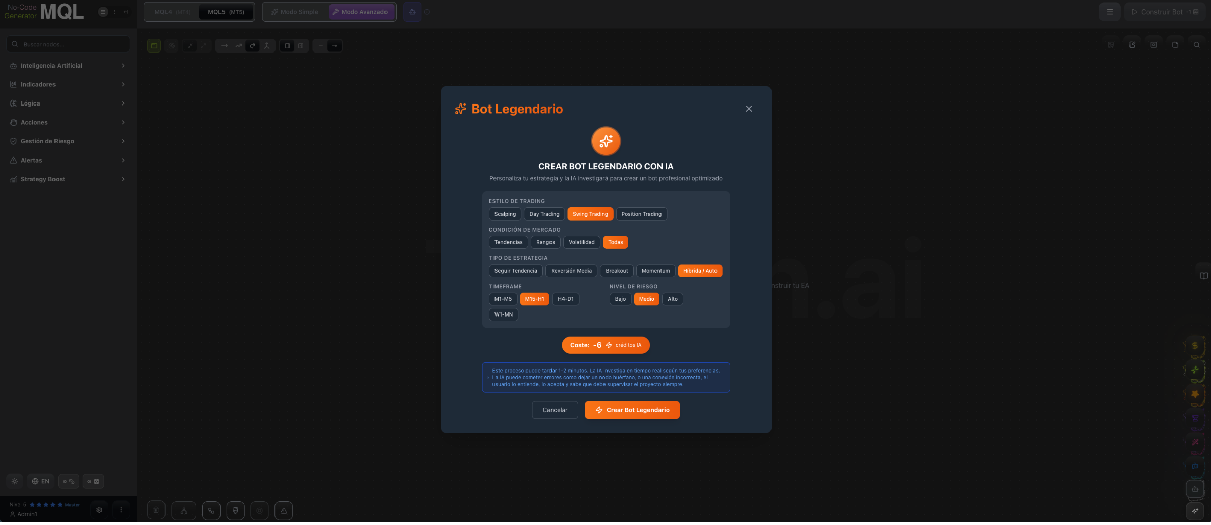 Crea tu Bot Legendario con IA